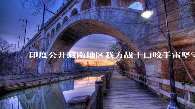 印度公开藏南地区我方战士口咬手雷坚守的***，是想表达什么？